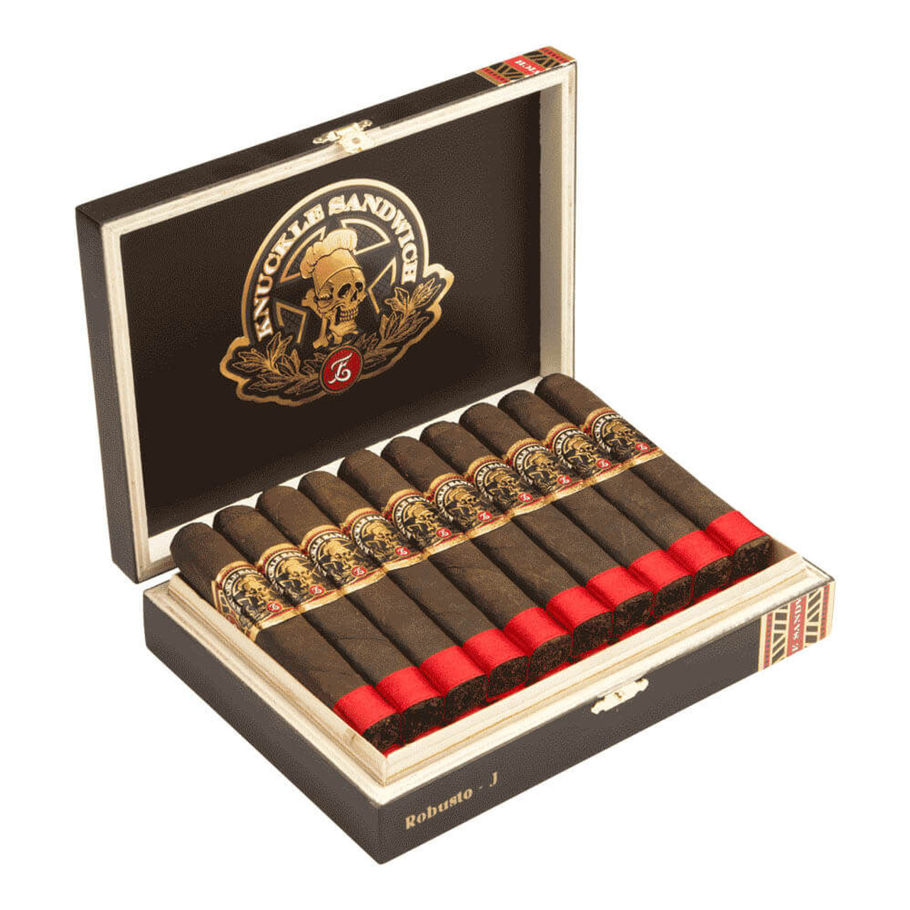 Knuckle Sandwich Maduro Robusto Cigars - 5 x 52 (Box of 20) Open