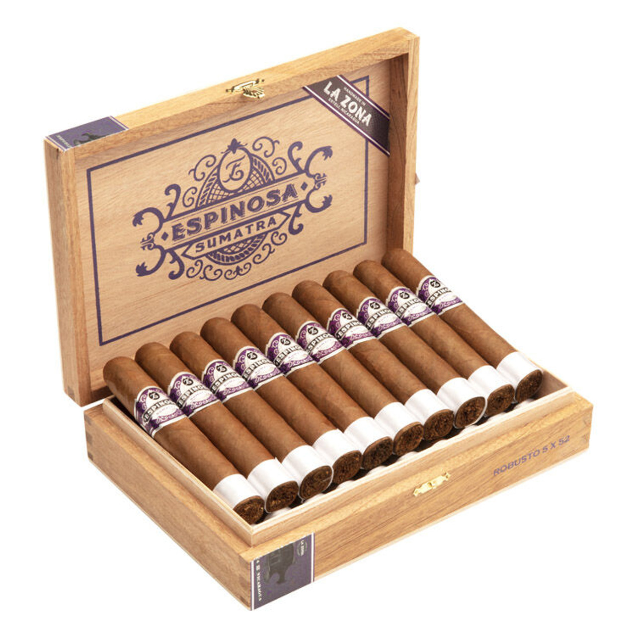 Espinosa Sumatra Robusto Cigars - 5 x 52 (Box of 20) Open Espinosa Sumatra Robusto Cigars - 5 x 52 (Box of 20) Open