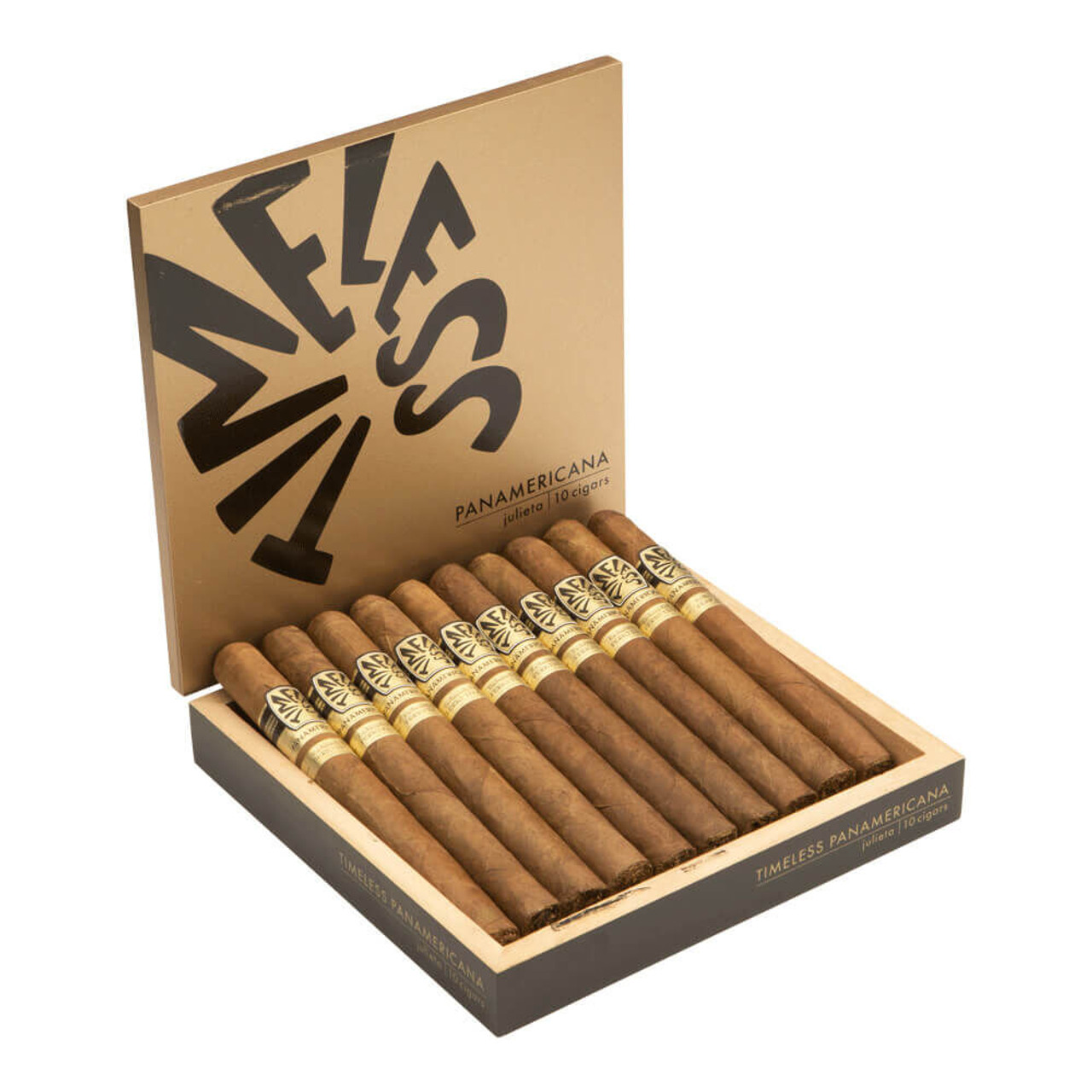 Ferio Tego Timeless Panamericana Julieta Cigars - 7 x 48 (Box of 10) Open