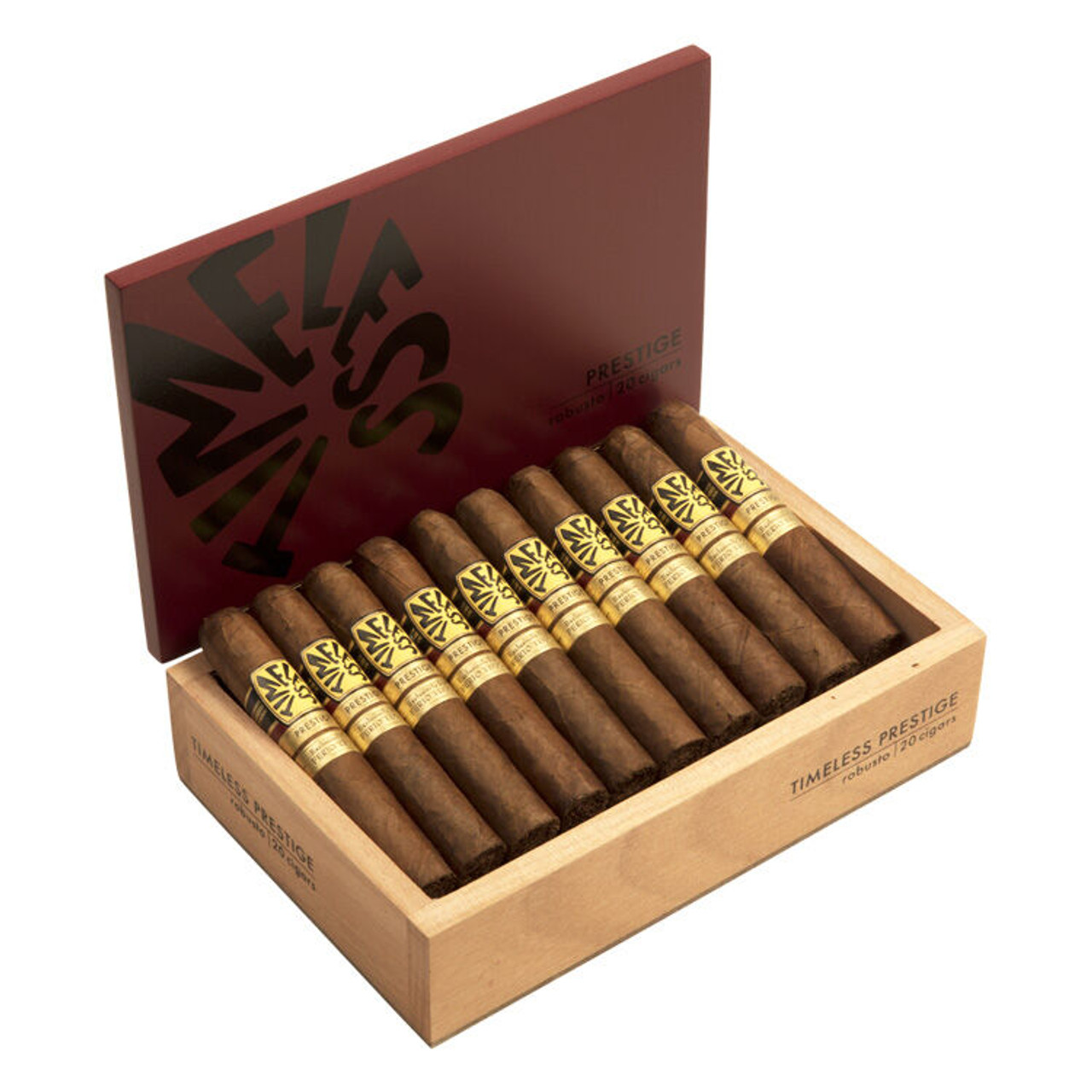 Ferio Tego Timeless Prestige Robusto Cigars - 4.75 x 50 (Box of 20) Open