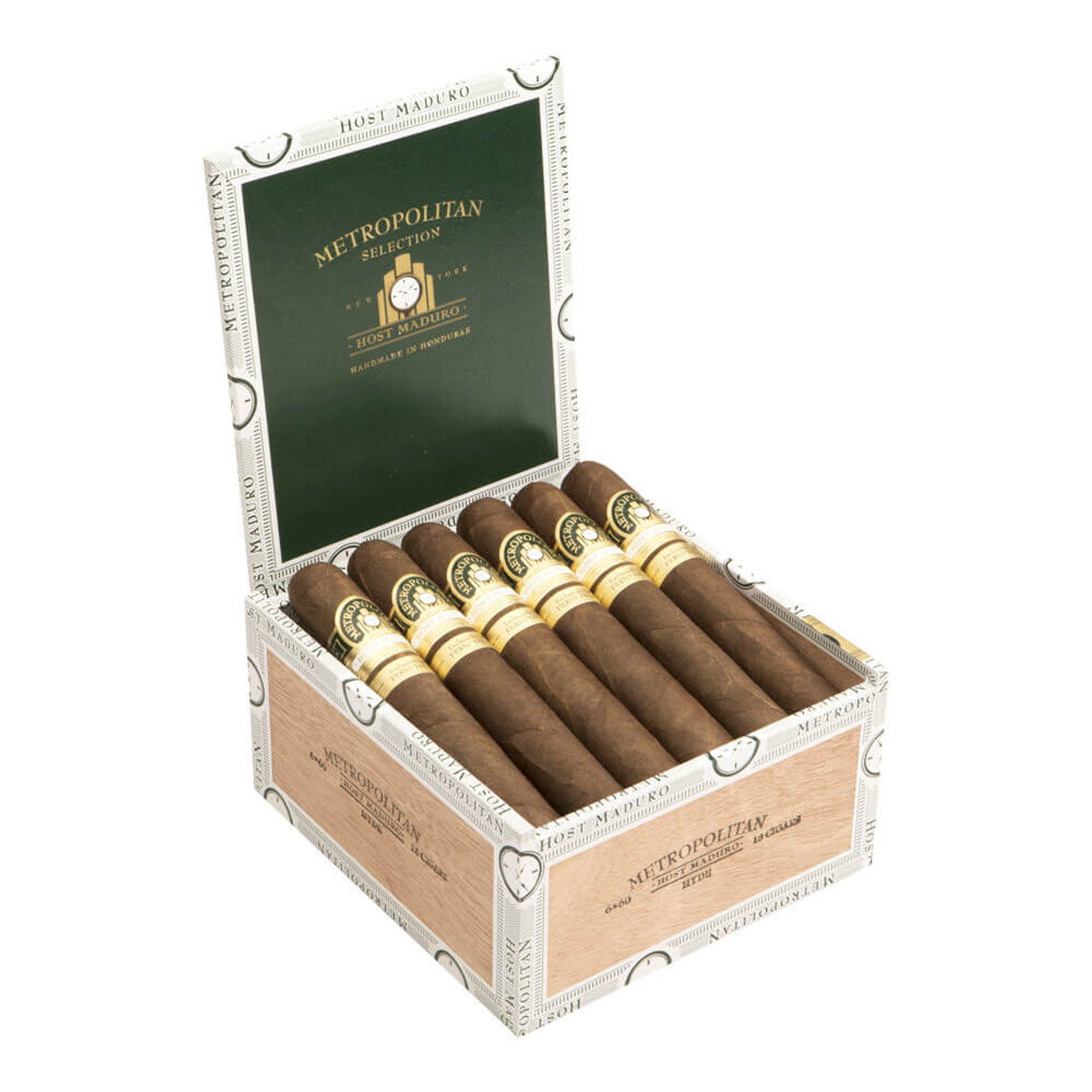 Ferio Tego Metropolitan Host Maduro Hyde Cigars - 6 x 60 (Box of 18) Open