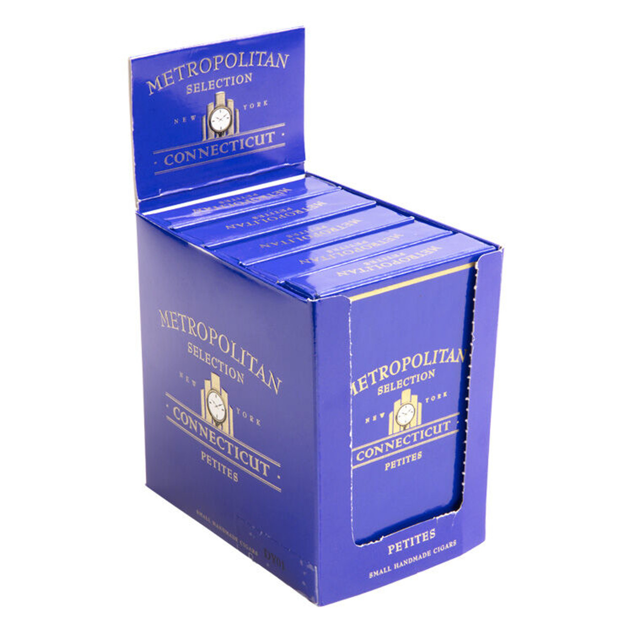 Ferio Tego Metropolitan Connecticut Petites 5PKS/5 Cigars - 4 x 34 [5 Packs of 5 (25 total)] Open