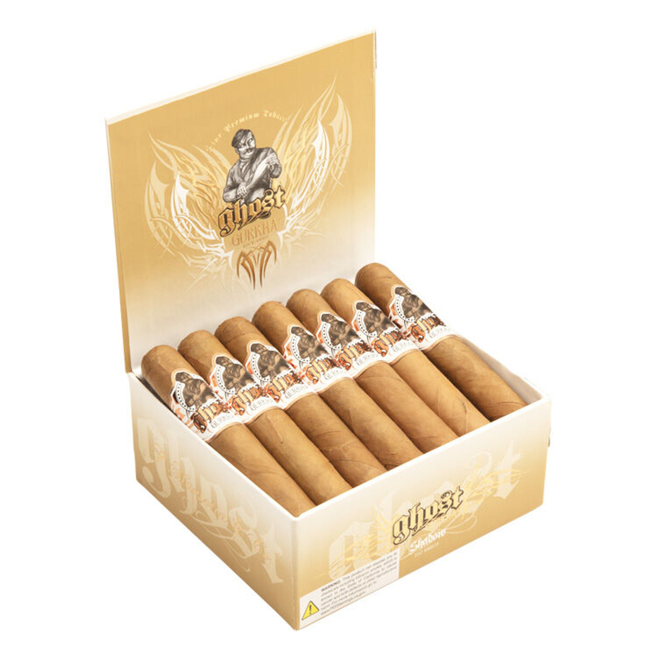 Gurkha Ghost Connecticut Shadow Cigars - 5 x 52 (Box of 21) Open