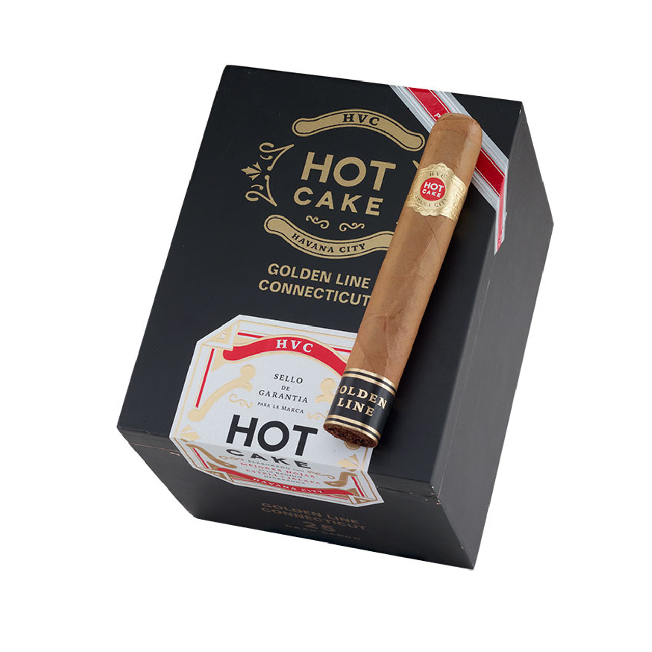 HVC Hot Cake Golden Line Connecticut Gran Canon Cigars - 6 x 60 (Box of 25) *Box