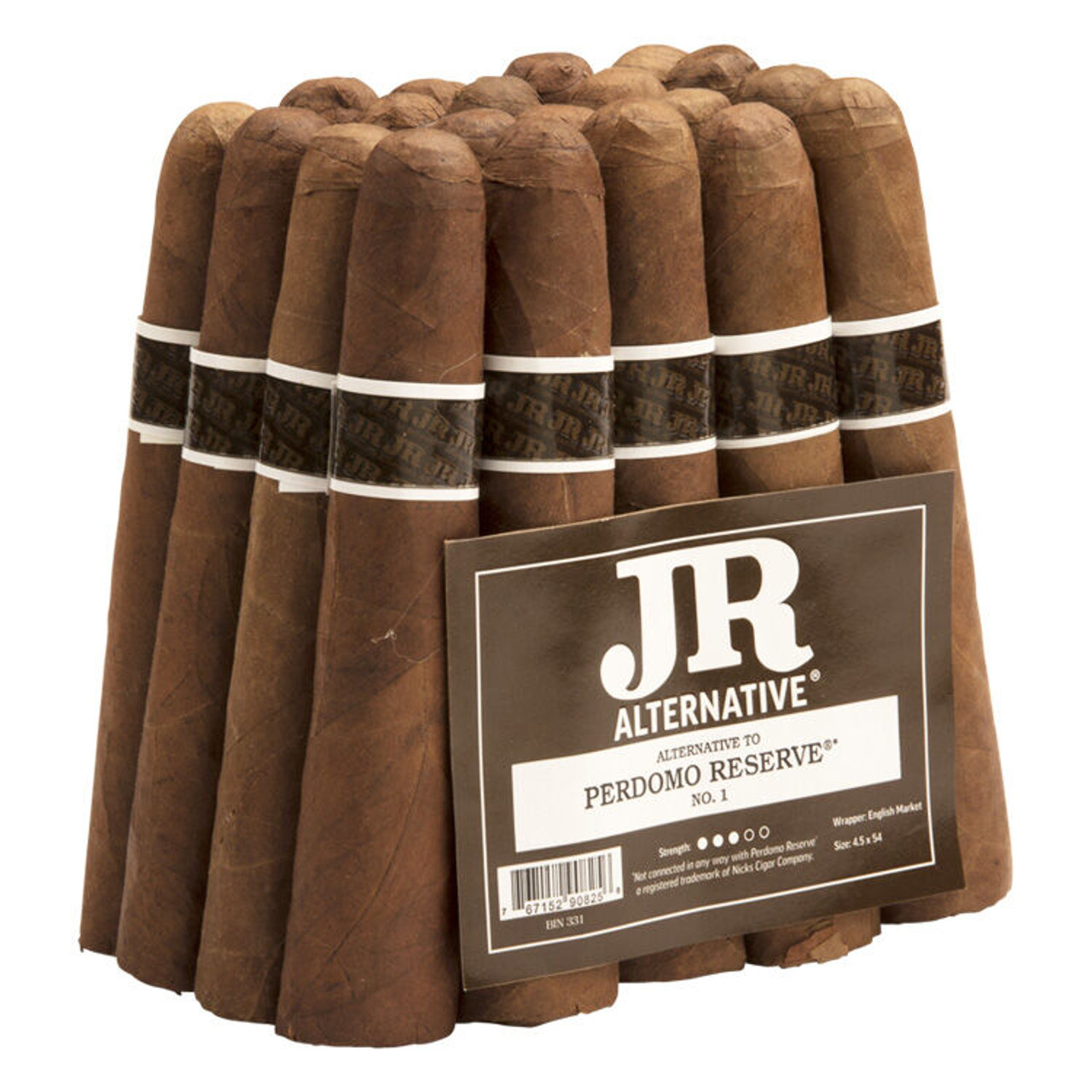 JR Nicaraguan Alternative Perdomo Reserve No. 1 Figurado Cigars - 4.5 x 54 (Bundle of 20) *Box