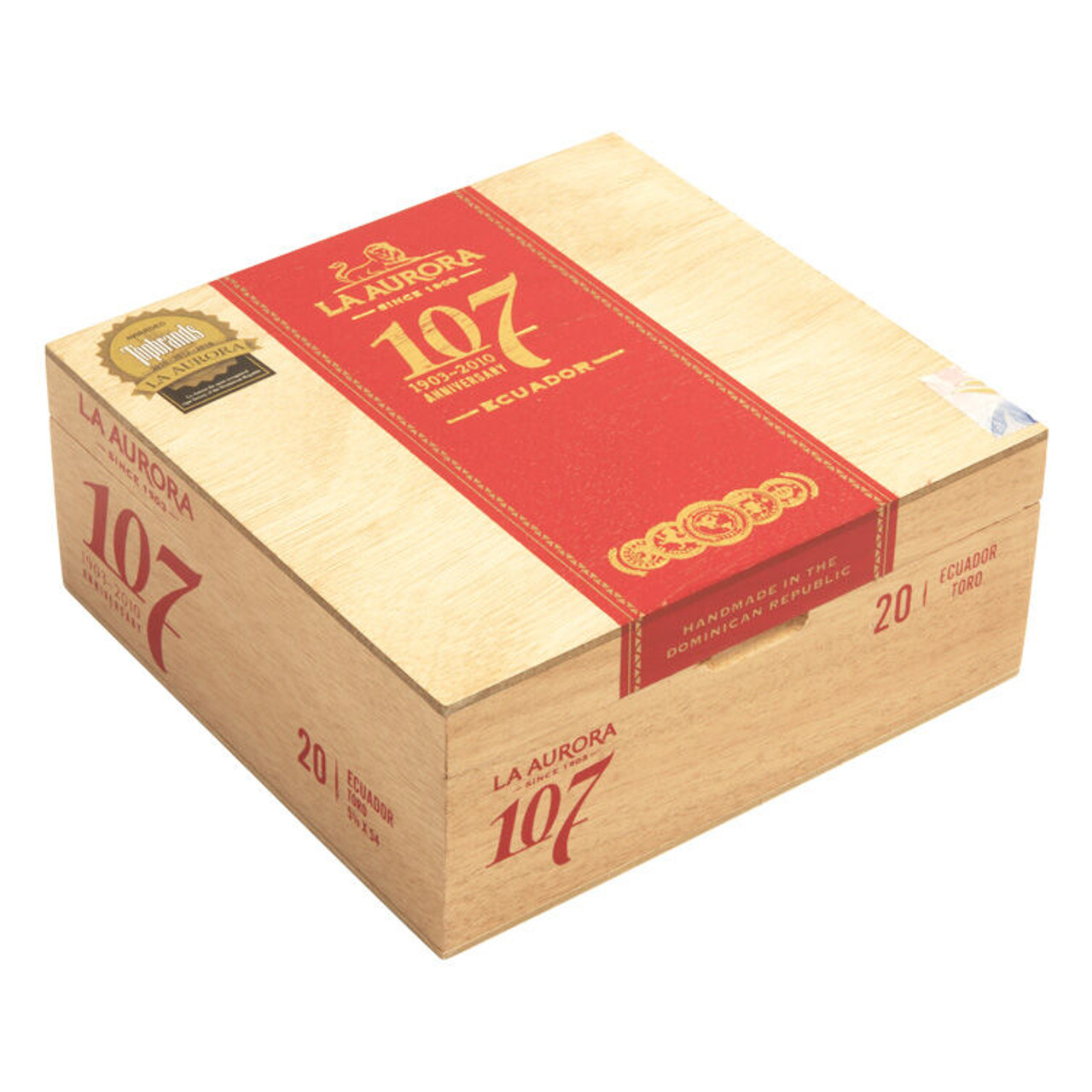 La Aurora 107 Ecuador Toro Cigars - 5.5 x 54 (Box of 20) *Box