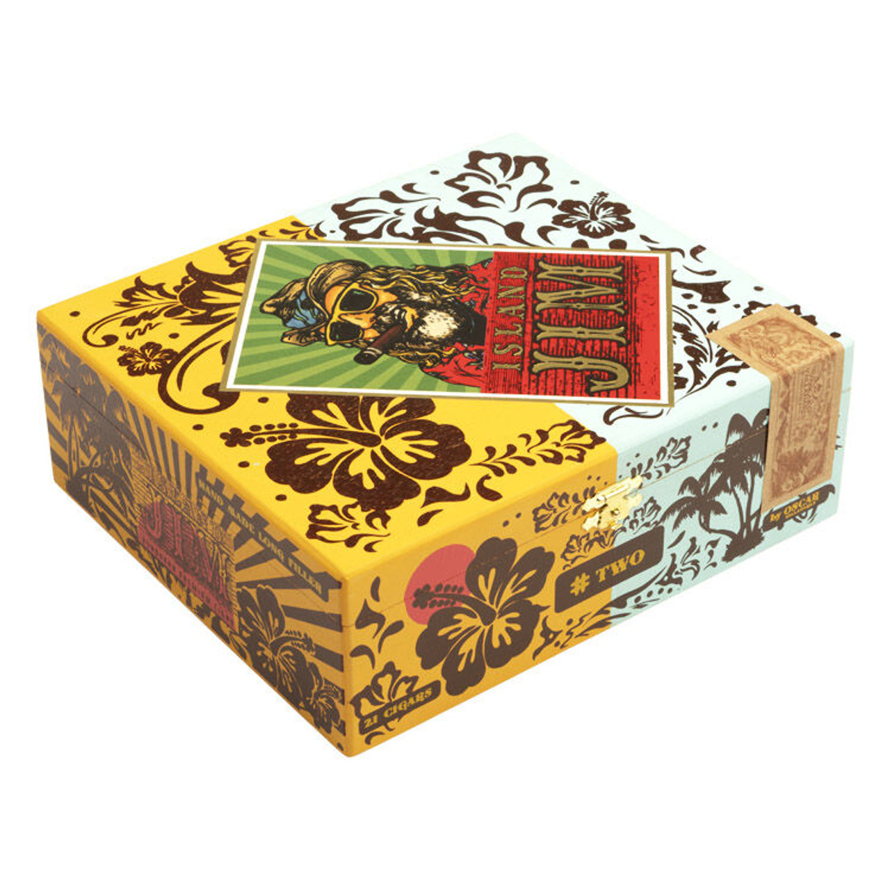 Leaf by Oscar Island Jim #2 Barber Pole Cigars - 6.5 x 52 (Box of 21) *Box