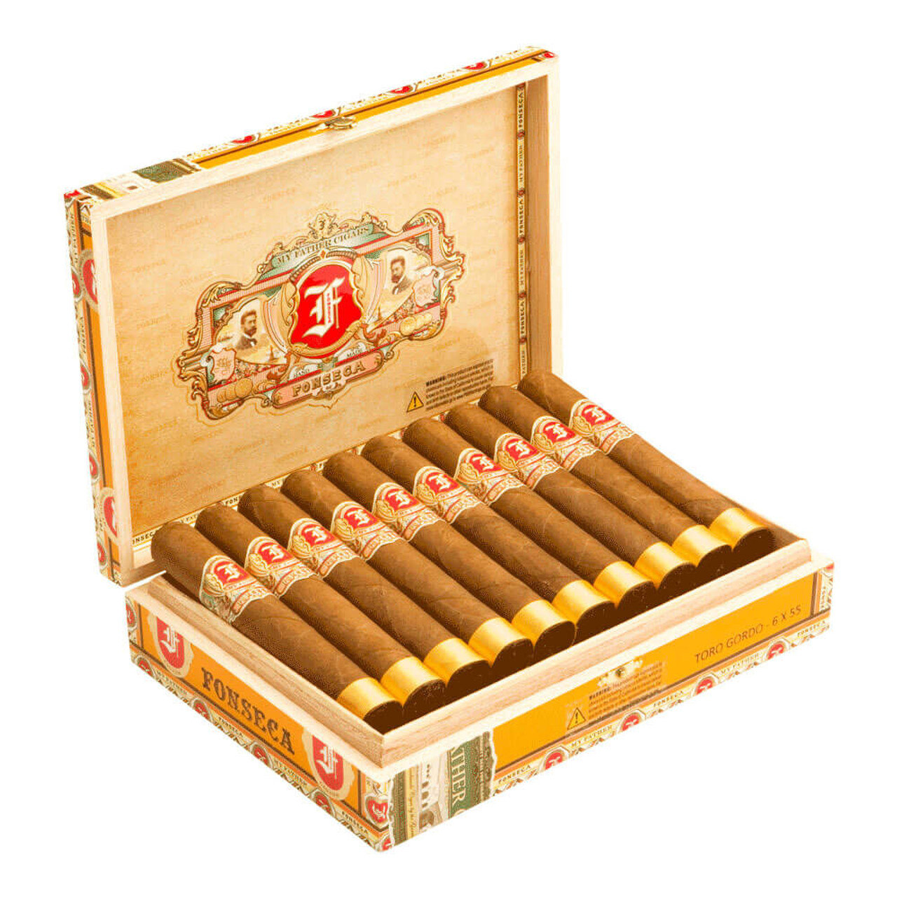 Fonseca by My Father Toro Gordo Cigars - 6 x 55 (Box of 20) Open