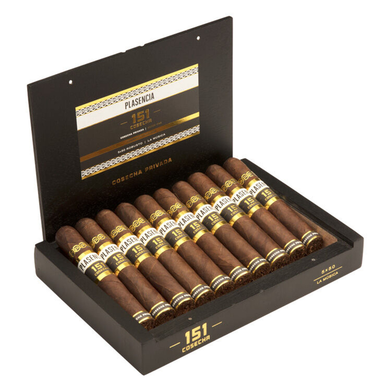 Plasencia Cosecha 151 Robusto (La Musica) Cigars - 5 x 50 (Box of 10) Open Plasencia Cosecha 151 Robusto (La Musica) Cigars - 5 x 50 (Box of 10) Open