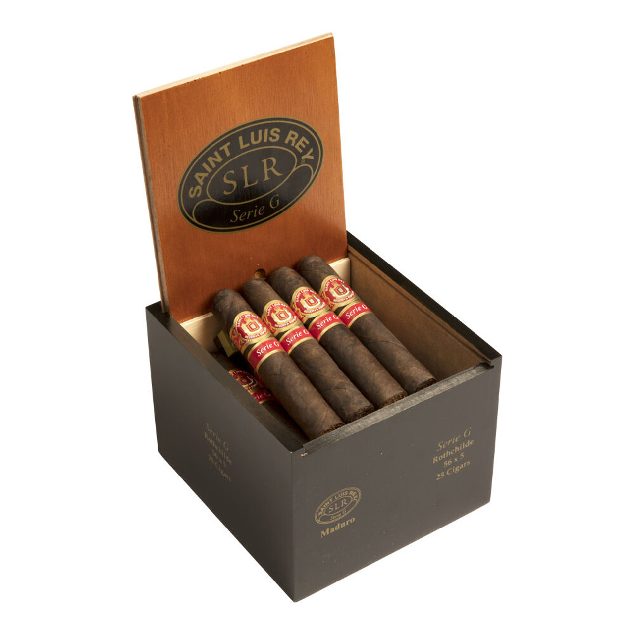 Saint Luis Rey Serie G Rothchilde Maduro Cigars - 5 x 56 (Box of 25) Open