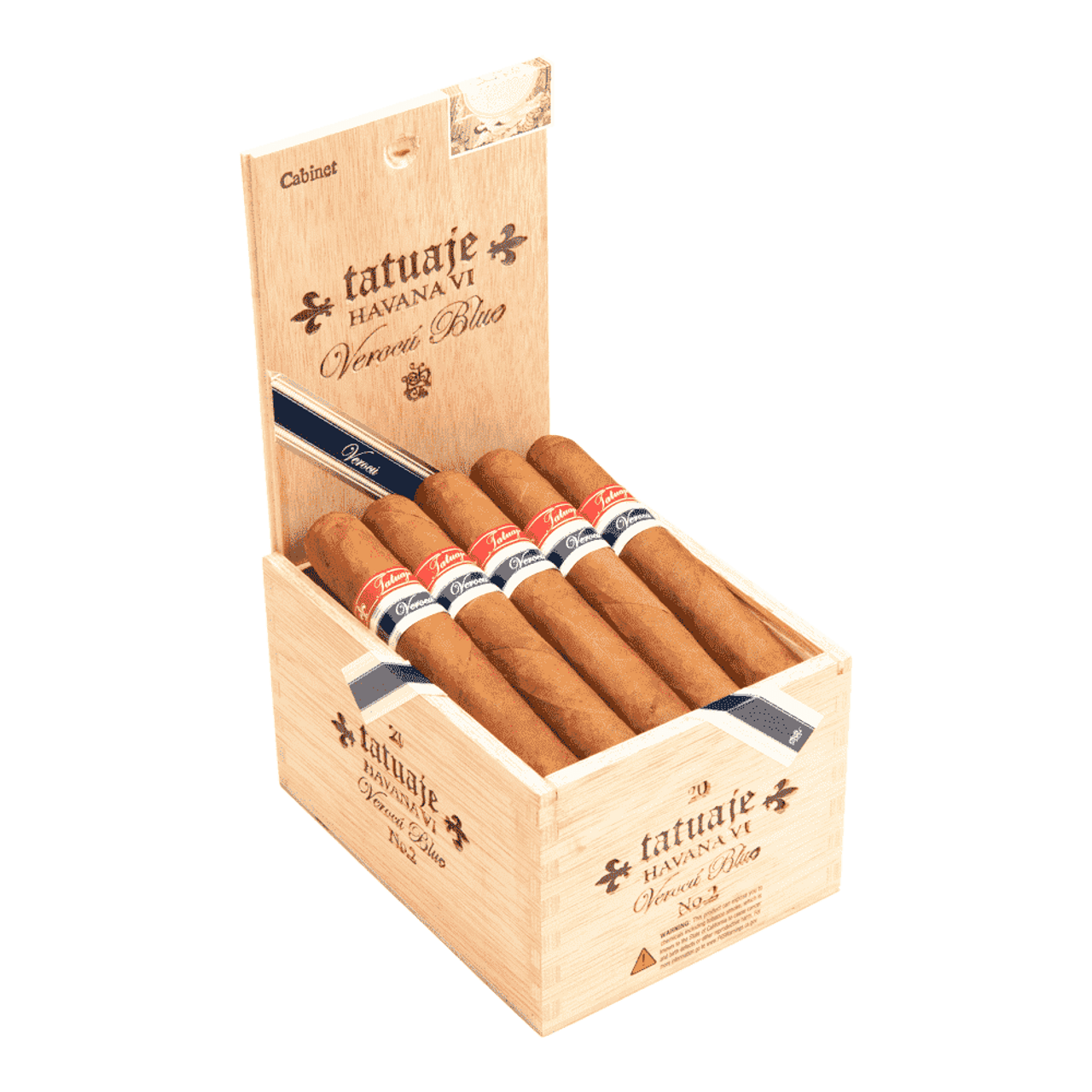 Tatuaje Havana VI Verocu Blue No. 2 Cigars (Box of 20) Open