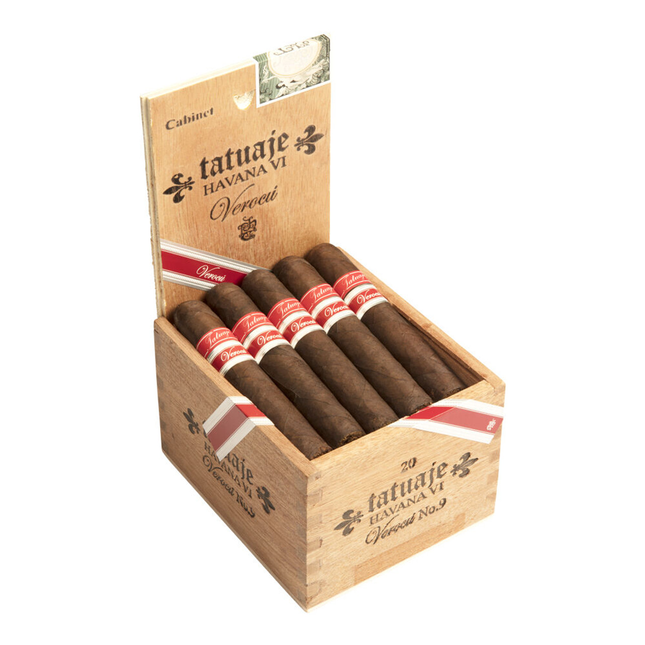 Tatuaje Havana VI Verocu No. 9 Cigars - 4.5 x 49 (Box of 20) Open