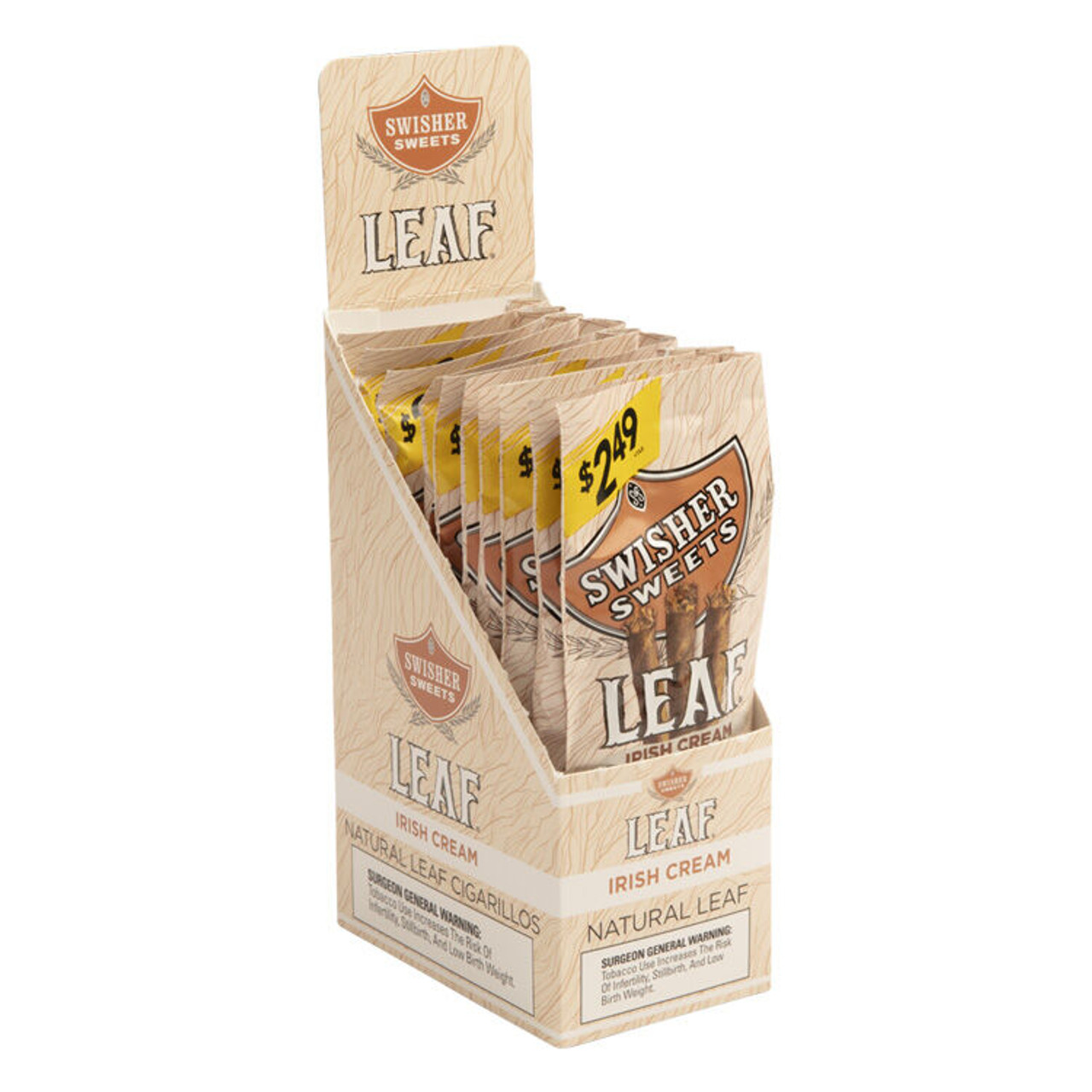 Swisher Sweets Irish Cream 3Pk Cigars - 4.25 x 28 [10 Packs of 3 (30 total)] *Box