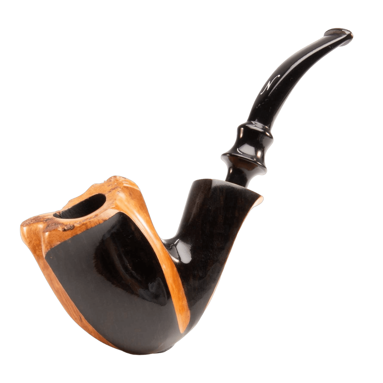 Nording Tobacco Smoking Pipe Spiral Black Smooth * Main Image