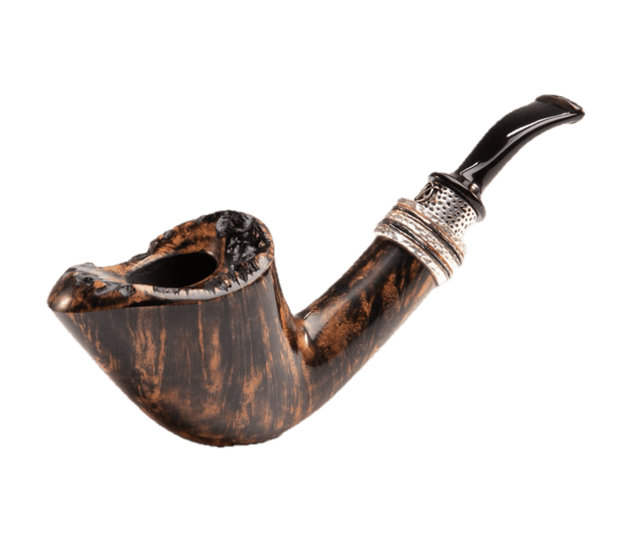 Nording Tobacco Smoking Pipe Double Silver #2 * Main Image