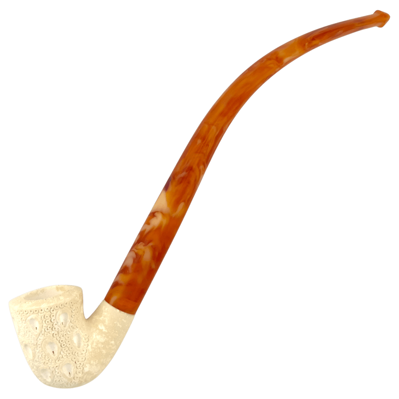 Servi Meerschaum Tobacco Smoking Pipe 200 Churchwarden Dublin Bent Lattice * Main Image