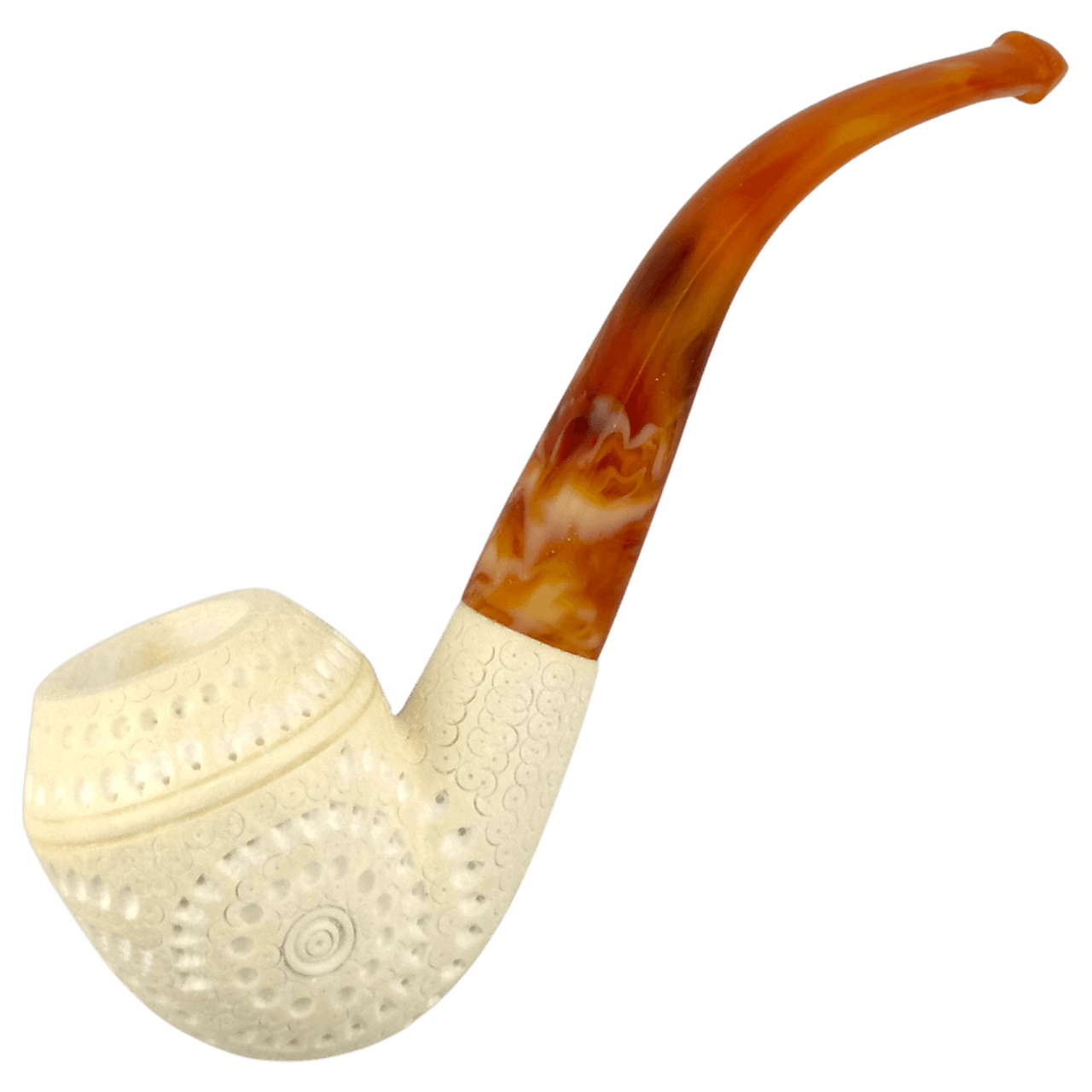 Servi Meerschaum Tobacco Smoking Pipe 200 Bulldog Bent Lattice * Main Image
