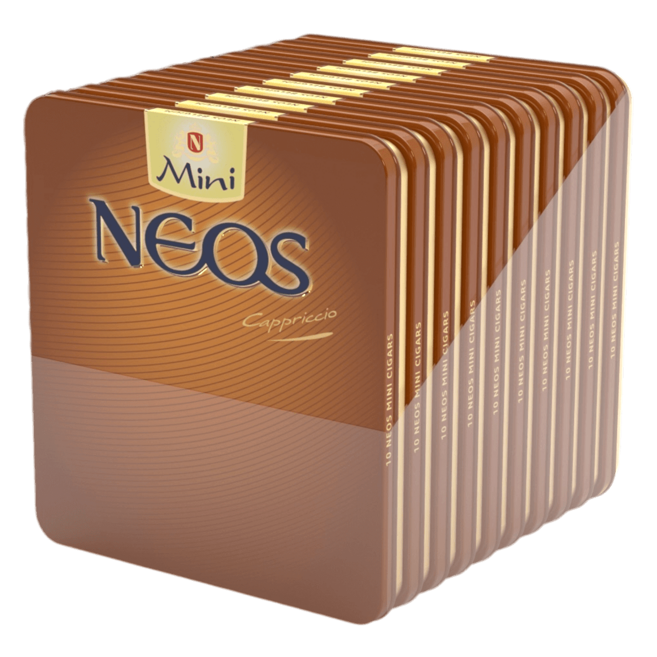 Neos Mini Cappriccio Cigars - 10 Packs of 10 (100 total)