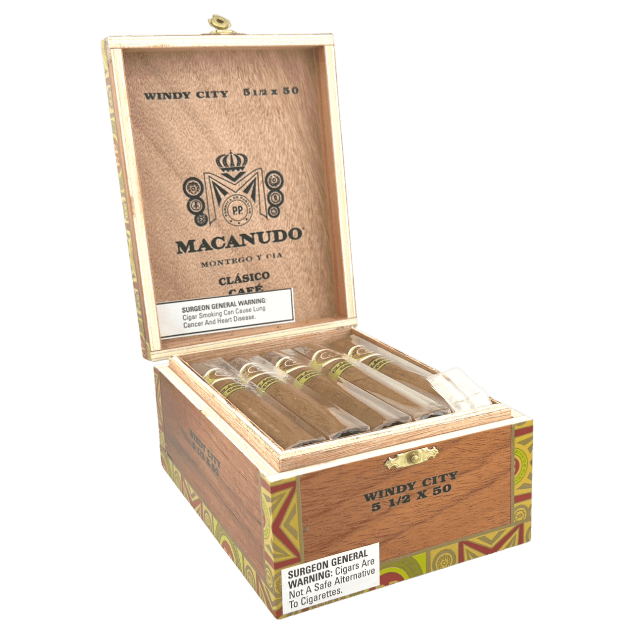 Macanudo Clasico Windy City Cigars - 5.5 x 50 (Box of 15)