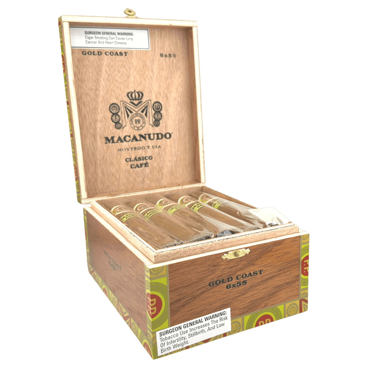 Macanudo Clasico Gold Coast Cigars - 6 x 58 (Box of 15)