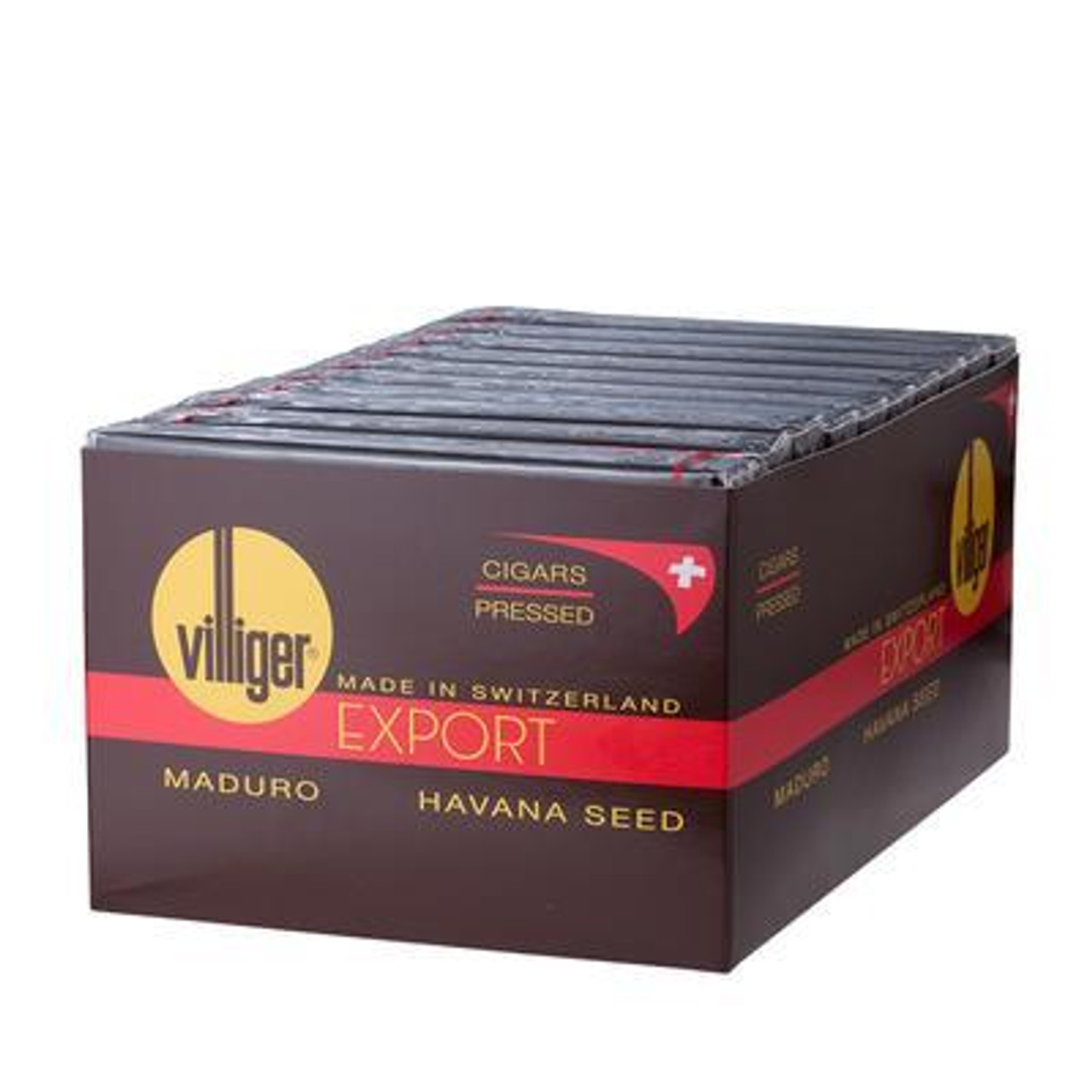 Villiger Export Maduro Cigars - 4 x 37 (10 Packs of 5) *Box