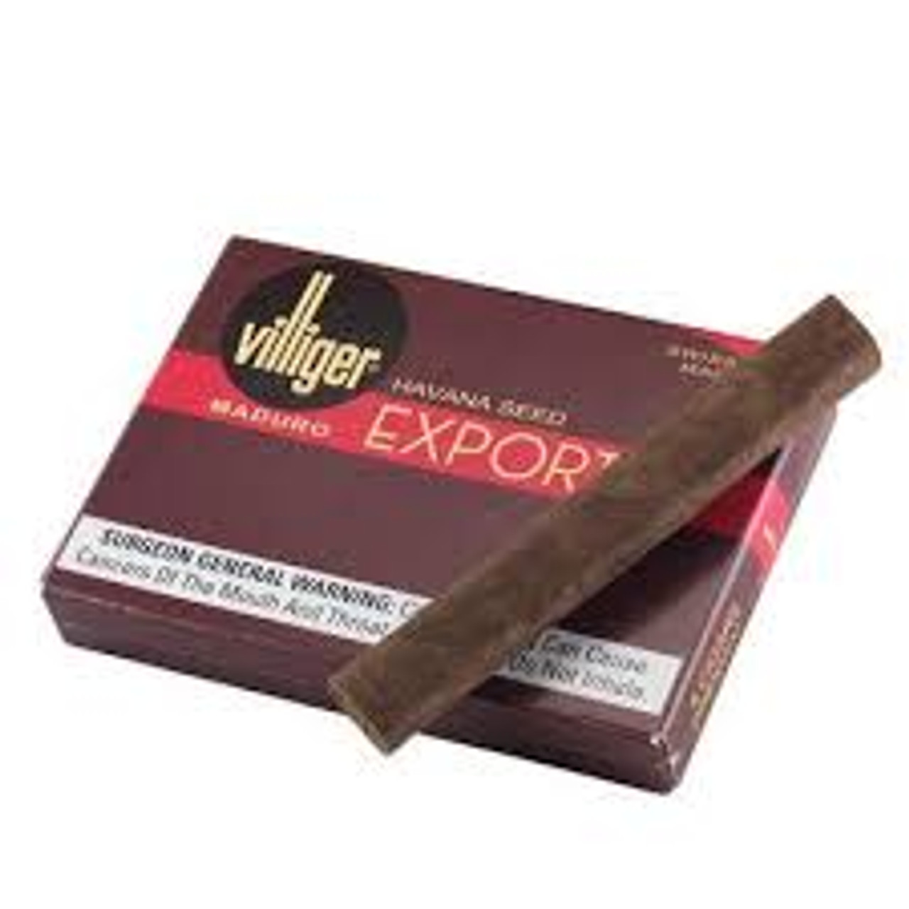 Villiger Export Maduro Cigars - 4 x 37 (10 Packs of 5) | Discontinued by Manufacturer