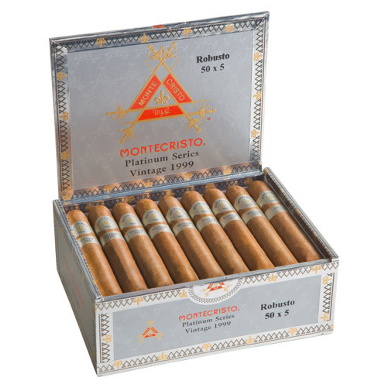 Montecristo Platinum Robusto Cigars - 5 x 50 (Box of 27) *Box