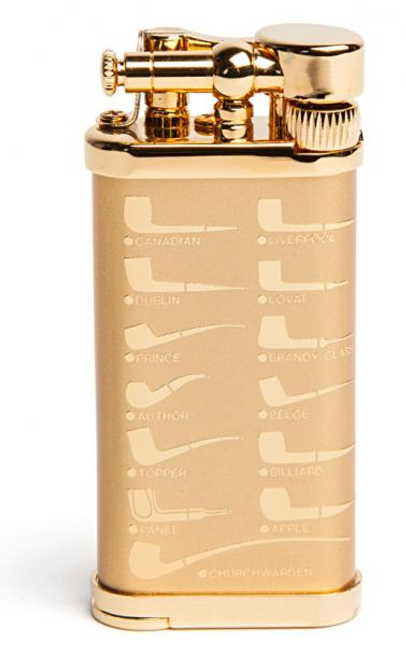 IM Corona Old Boy Gold Pipe Shape Pipe Lighter
