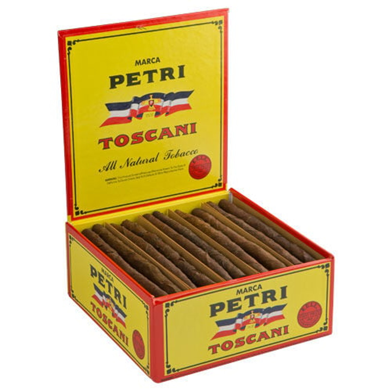 Petri Toscani Twos Cigars (25 Packs Of 2) - Natural Open