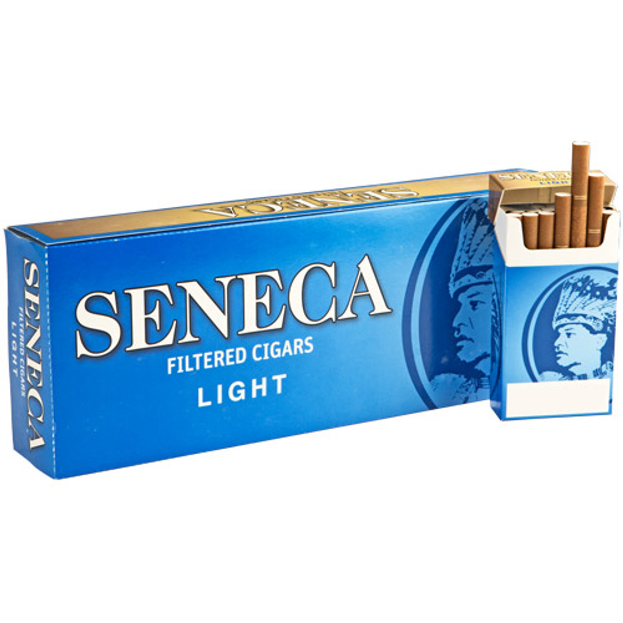 Seneca Filtered Blue Cigars (10 Packs of 20) - Natural