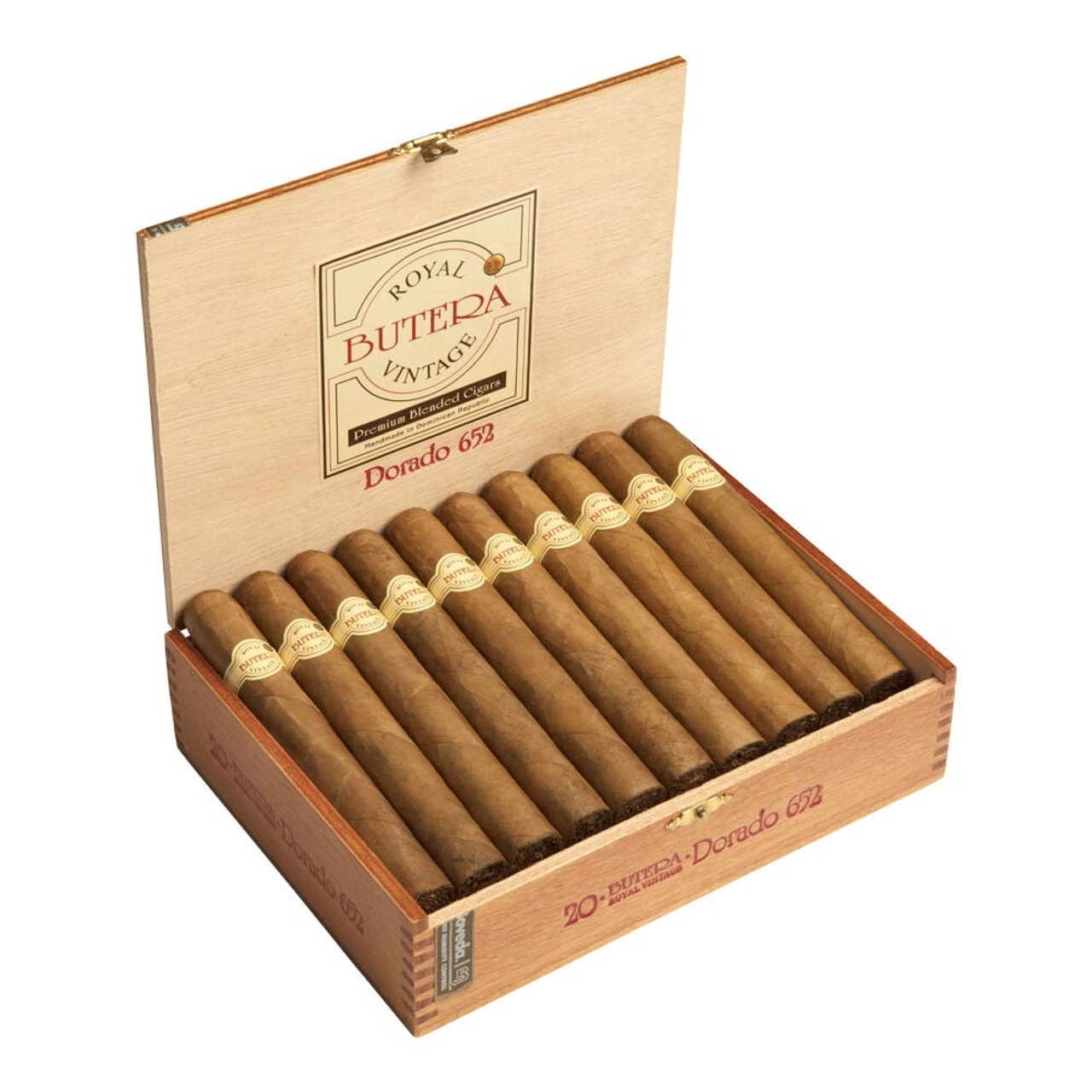 Butera Royal Vintage Poca Bella Cigars - 4 x 44 (Box of 20) Open