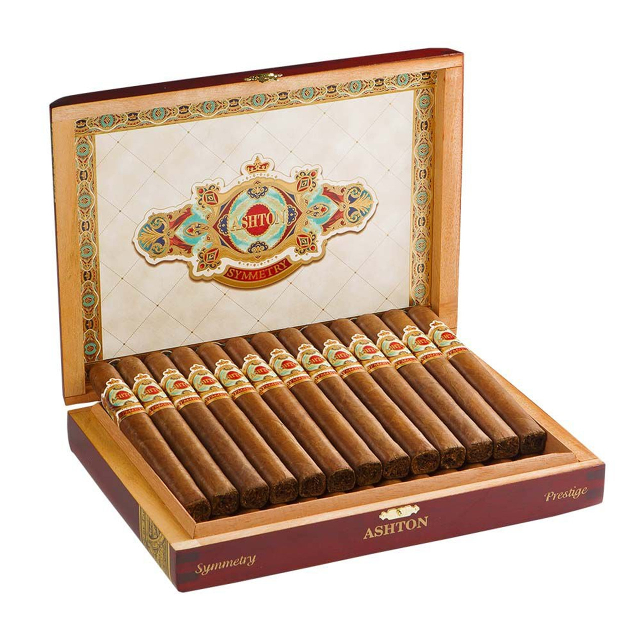 Ashton Symmetry Robusto Cigars - 5 x 50 (Box of 25) Open