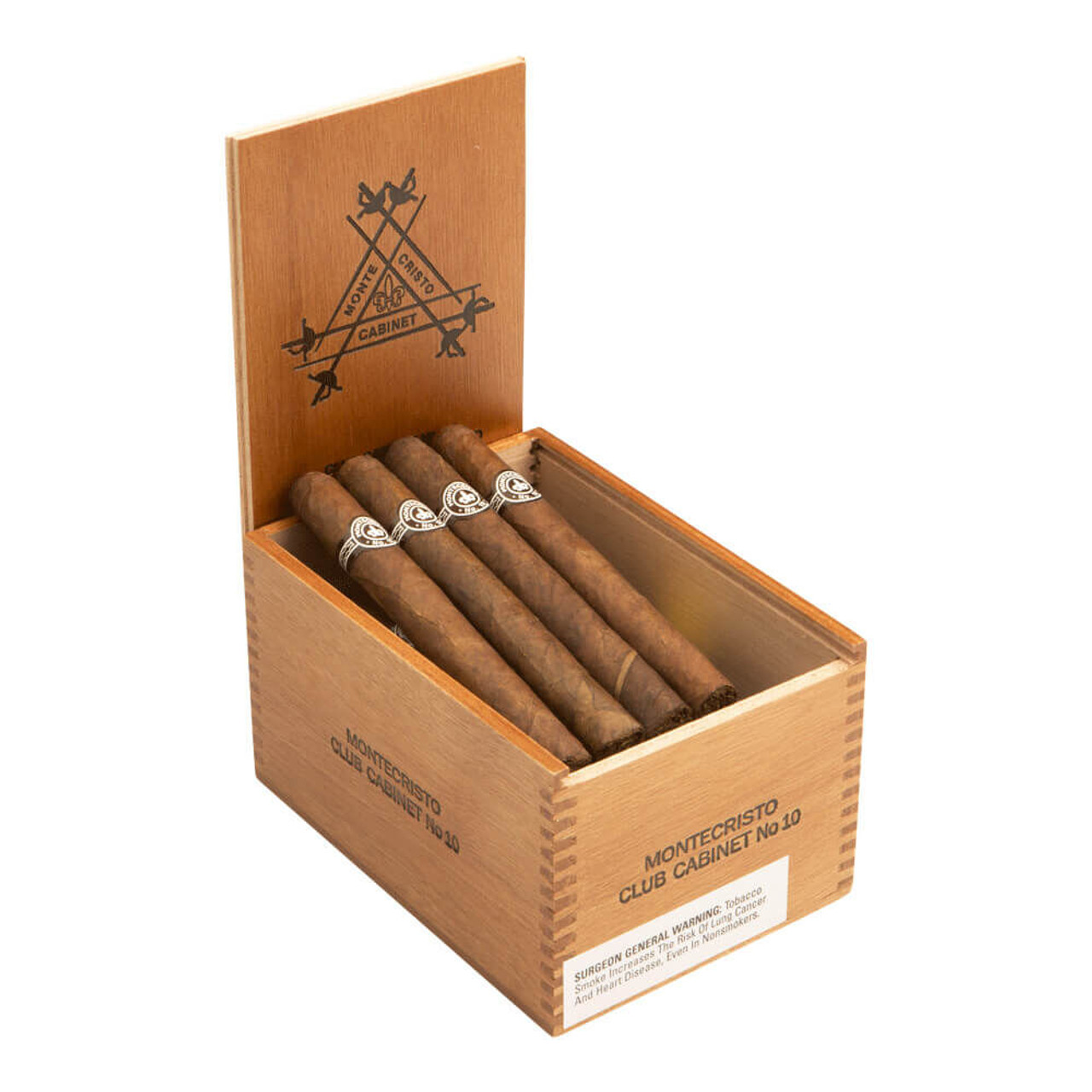 Montecristo Vintage '93 Club Cabinet No. 10 Cigars - 5.62 x 42 (Box of 25) Open