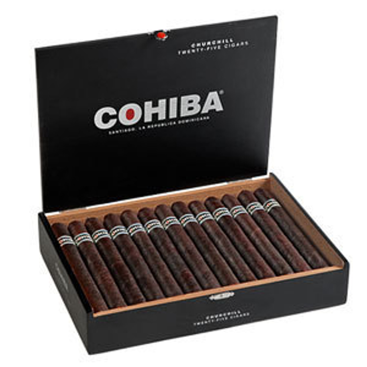 Cohiba Black Churchill Cigars - 7 x 49 (Box of 25) *Box