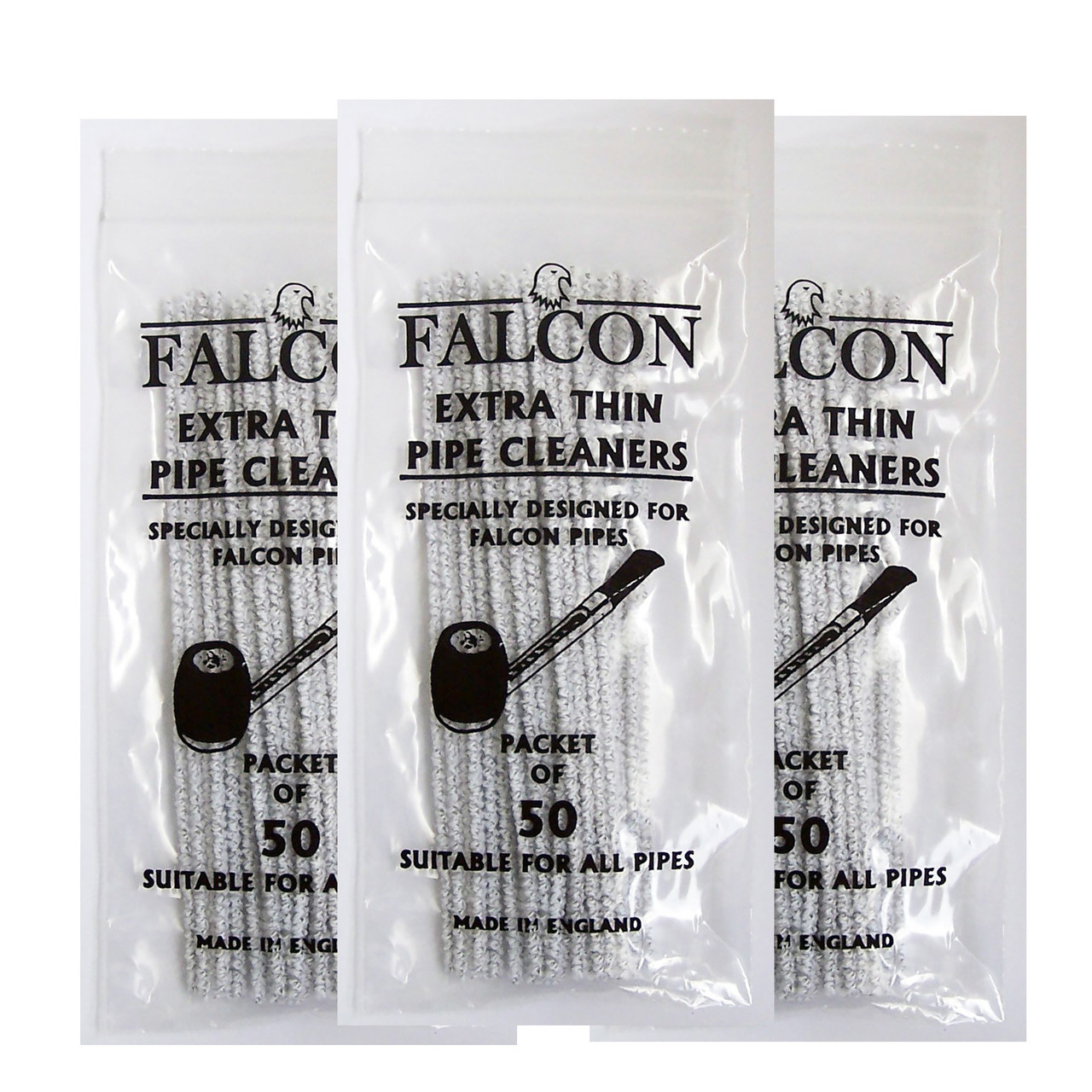 Falcon Extra Thin Cleaners (3 packages of 50)