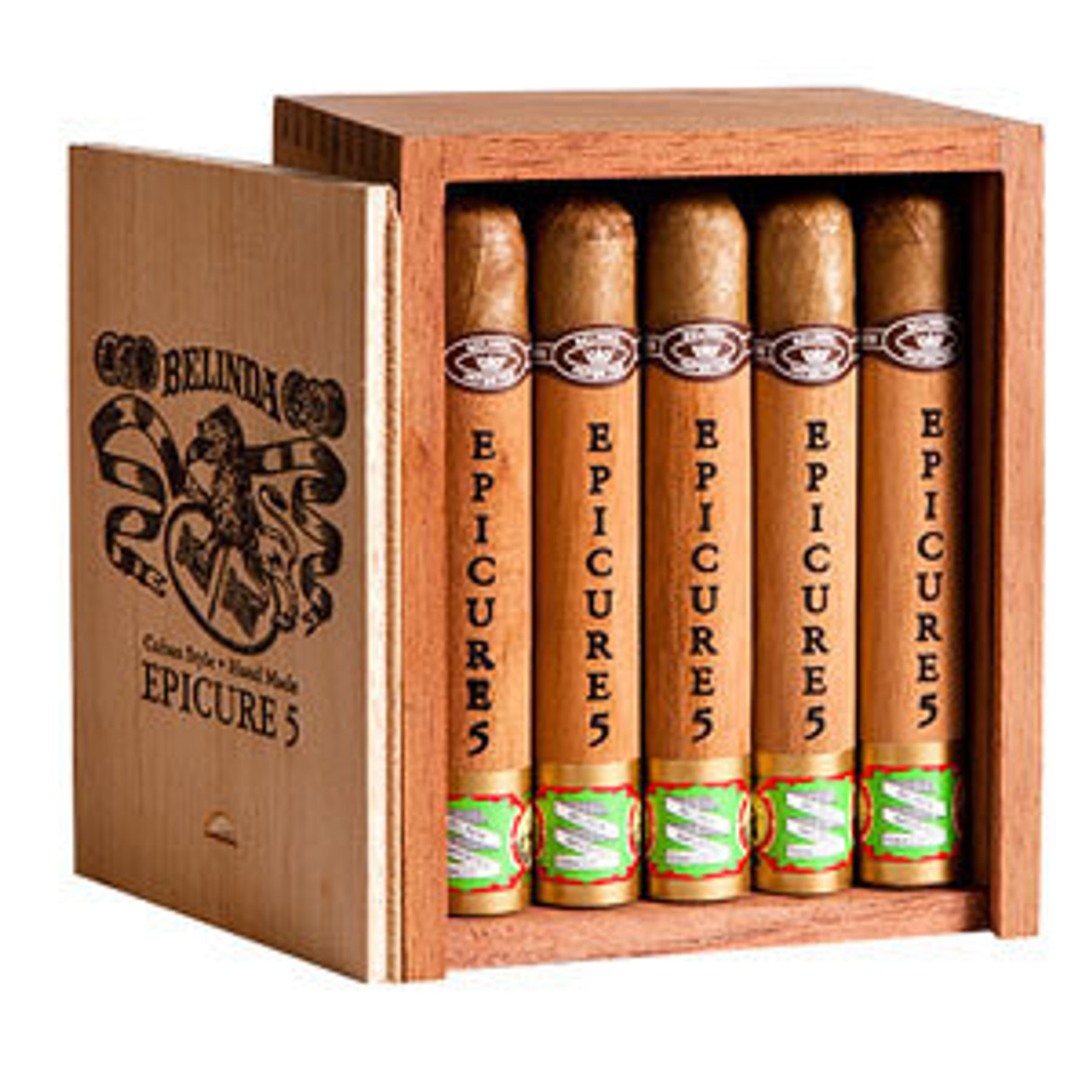 Belinda Prominente (Cedar Wrap) Cigars - 7 x 50 (Box of 20) Open