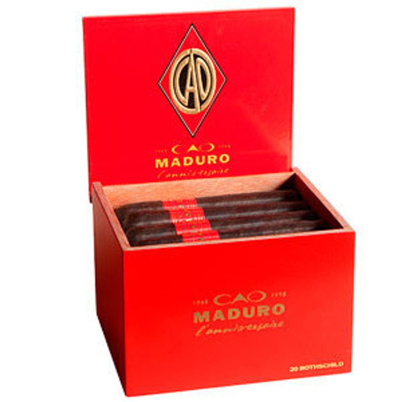 CAO Maduro Belicoso Cigars - 6 x 54 (Box of 20) Open