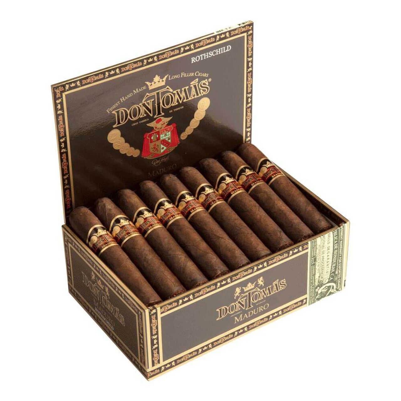 Don Tomas Clasico Rothschild Maduro Cigars - 4.5 x 50 (Box of 25) Open