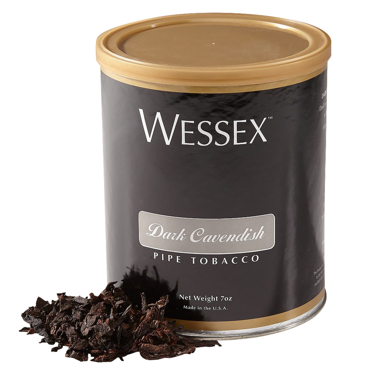 Wessex Dark Cavendish Pipe Tobacco 7 OZ TIN