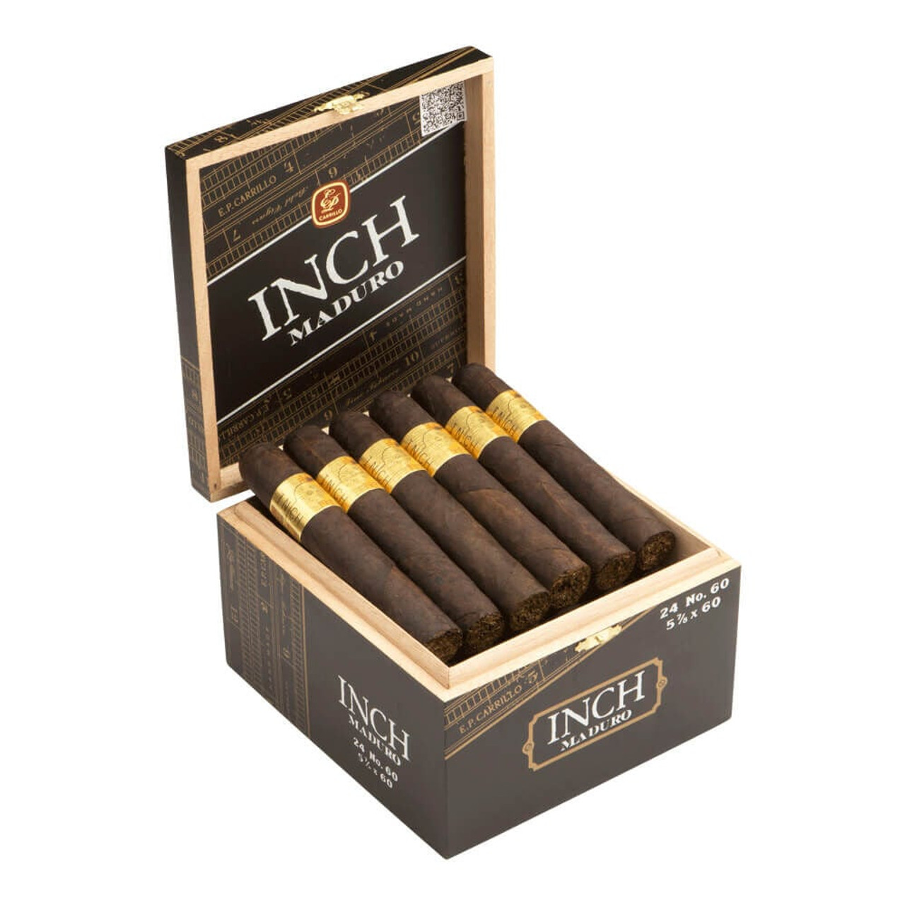 INCH Maduro by E.P. Carrillo No. 60 Cigars - 5.88 x 60 (Box of 24) Open