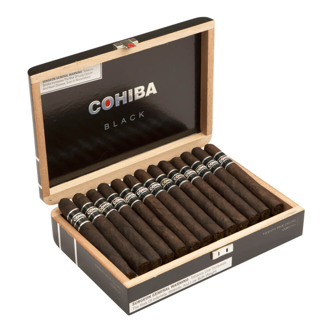 Cohiba Black Corona Cigars - 5.5 x 42 (Box of 25) Open