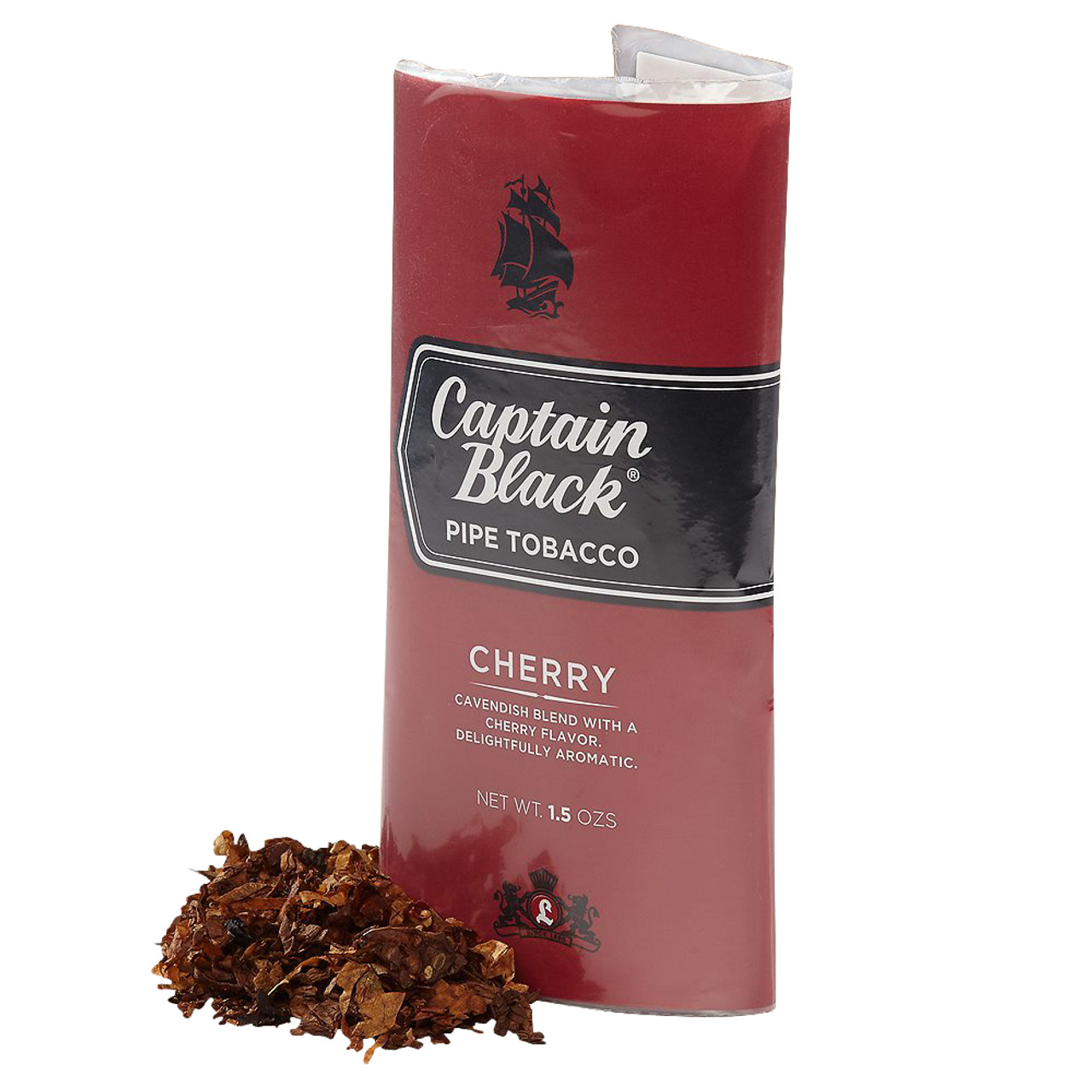 Captain Black Cherry Pipe Tobacco 1.5 OZ 6 COUNT *POUCHES