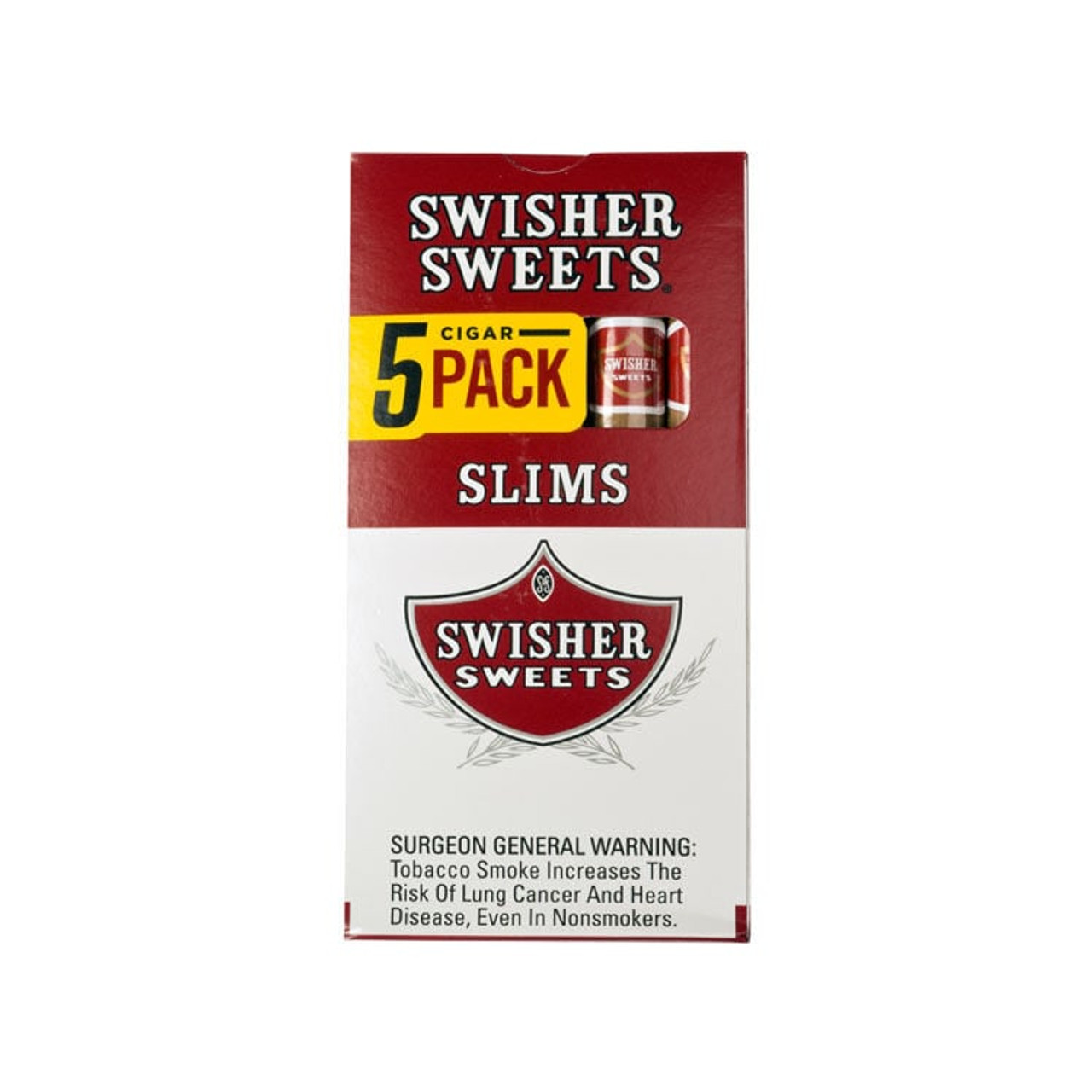 Swisher Sweets Slims Cigars - 5.5 x 36 (10 Packs of 5 (50 total)) Open