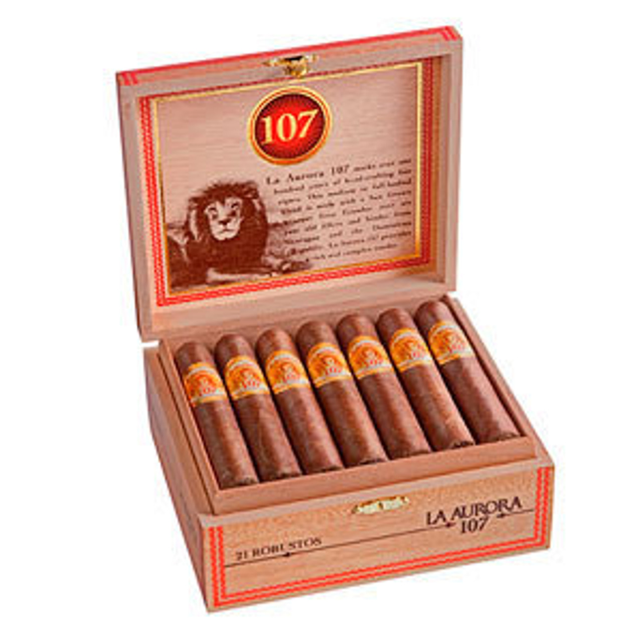 La Aurora 107 Toro Cigars - 5.5 x 54 (Box of 21) *Box