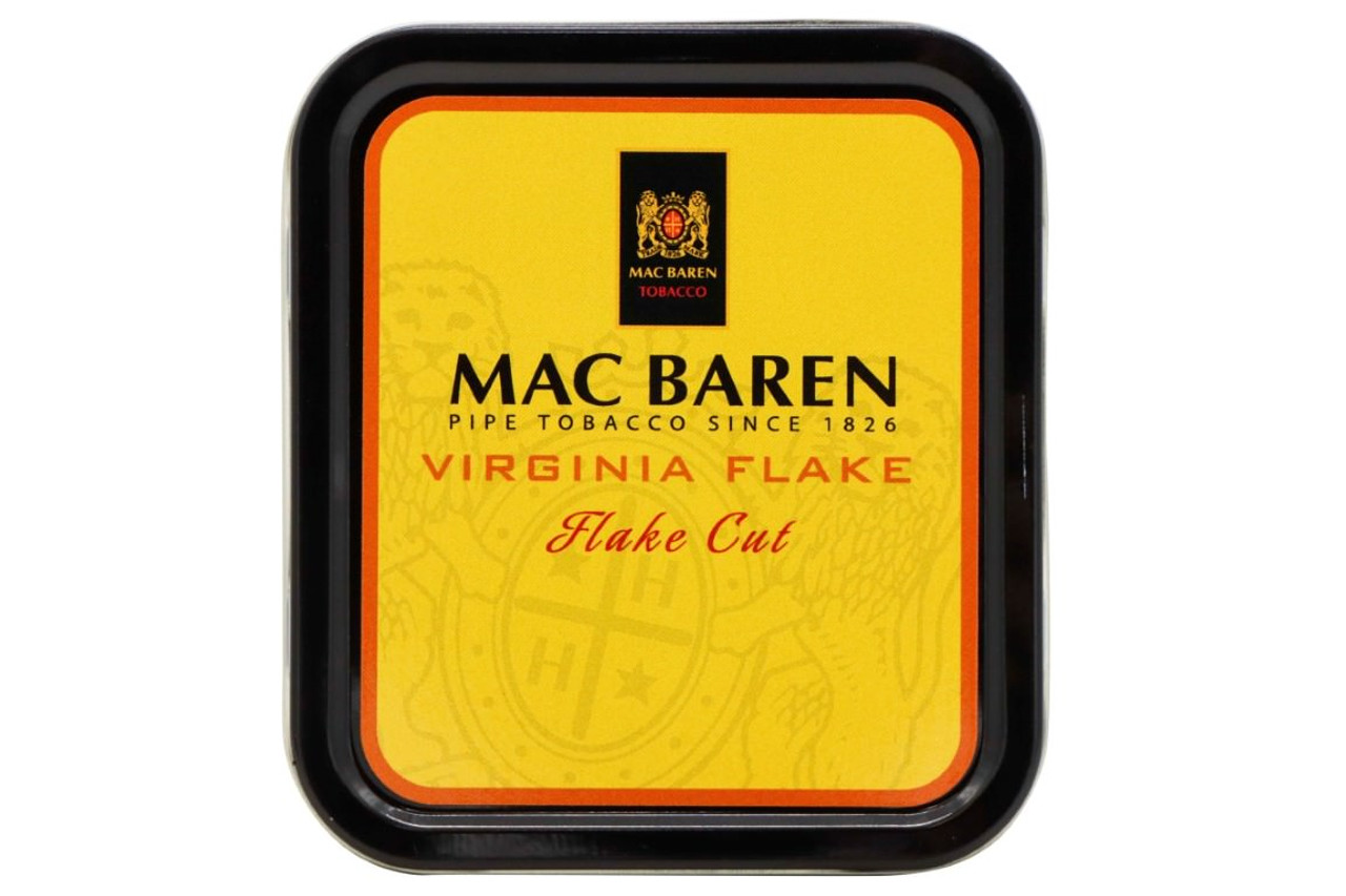 Mac Baren Virginia Flake Pipe Tobacco 1.75oz Tin *Tin