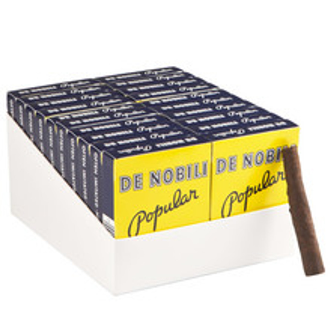 De Nobili Popular Cigars - 3.88 x 34 (20 Packs of 5 (100 total)) *Box