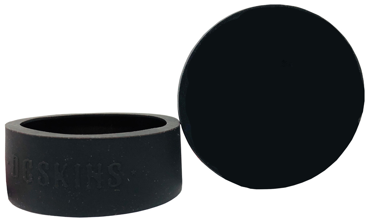 DC Skins Snuff Covers - Waterproof Protective Skins for Dip and Chew Cans - Black