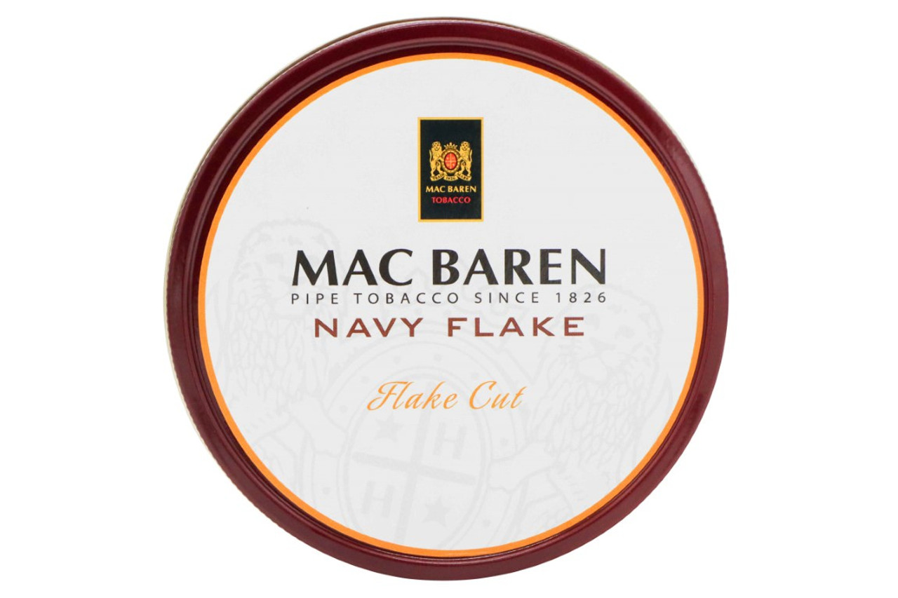 Mac Baren Navy Flake Pipe Tobacco 3.5oz Tin *Tin