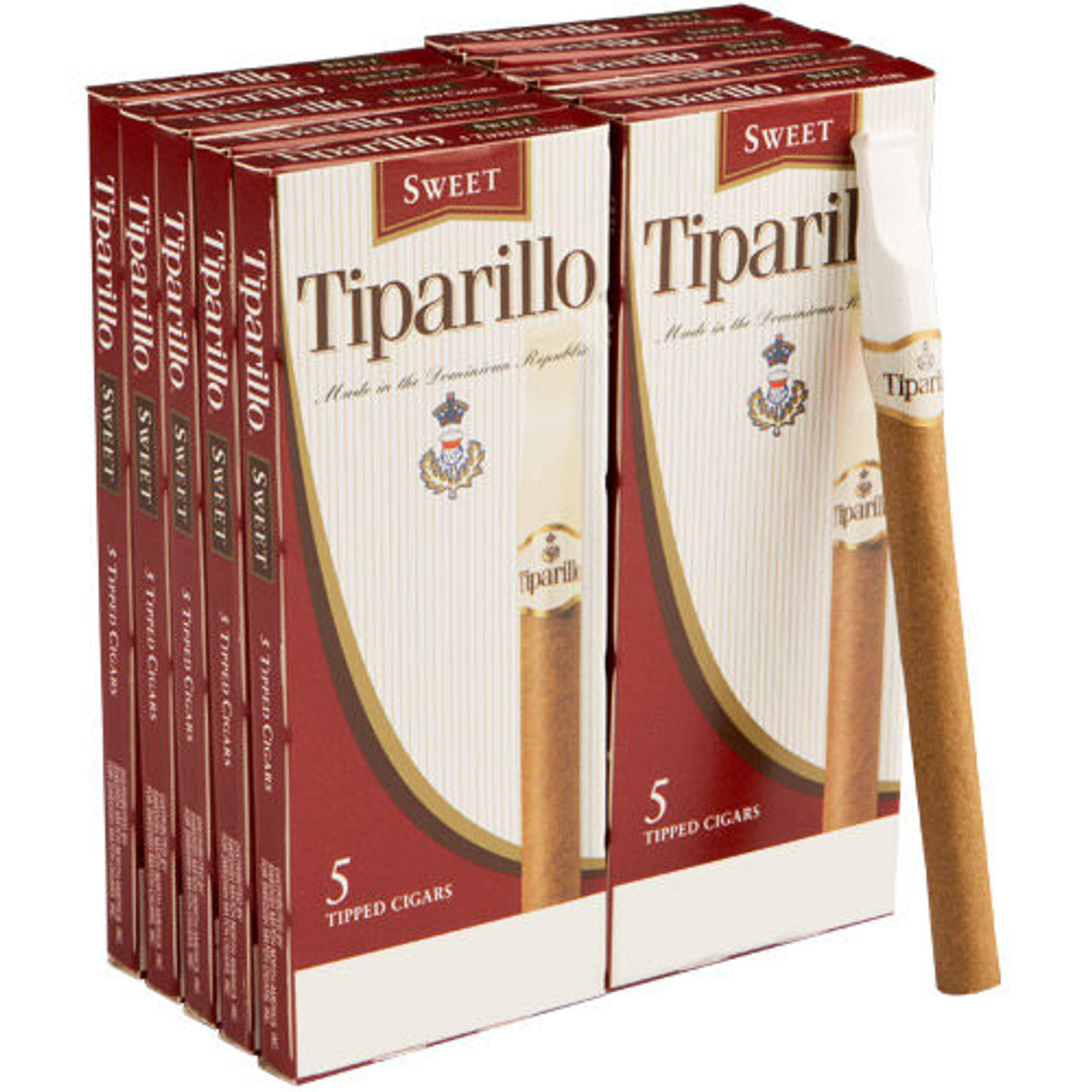 Tiparillo Sweet Cigars - 5 x 30 (10 Packs of 5) *Box