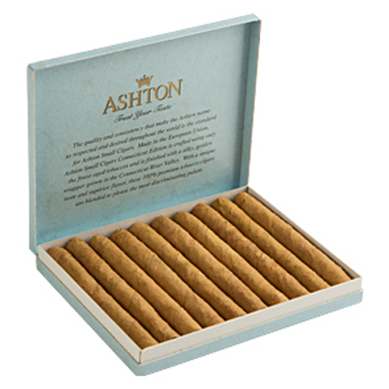 Ashton Senoritas Connecticut Cigars - 3.5 x 30 (10 Packs of 10 (100 total)) Open